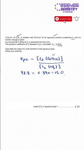 This is Where You Go WRONG with Partition Coefficients! | A Level | Conquer Chemistry
