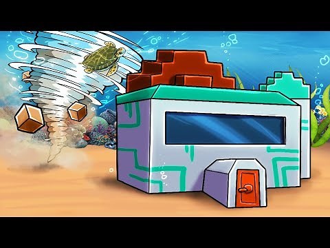 Minecraft | WHIRPOOL TORANDO BASE CHALLENGE! (Secure Underwater Base)