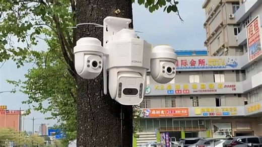 三个眼睛的摄像头还能360°无死角旋转？太离谱了！