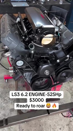 The **LS3 6.2L 525HP** is a high-performance V8 engine delivering brutal power and proven reliability. Built on GM’s legendary LS platform, this 6.2-liter powerhouse produces **525 horsepower**, offering explosive acceleration, strong torque, and track-ready performance. Perfect for muscle cars, restomods, street builds, or race applications, the LS3 combines modern fuel injection technology with a lightweight aluminum block for maximum strength and efficiency. **Reliable. Powerful. Proven.** Re