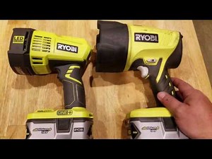 ( NEW 2017 ) RYOBI P717 LED Spotlight vs Ryobi Xenon HID spotlight review!