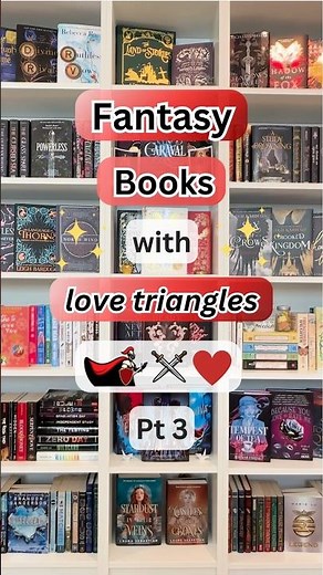 Fantasy books with love triangles Pt 3 #booktube #booktok #fantasybooks #romantasy #books #bookrecs