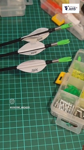 🇮🇩 How to Fletch arrows with JET6 Archery Vanes Instagram @sansino_archery | 10 Score Archery Supply
