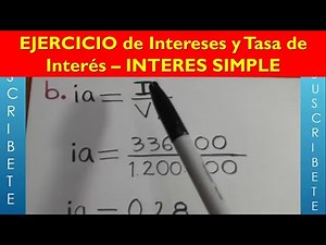 Calculating INTEREST and SIMPLE INTEREST RATE