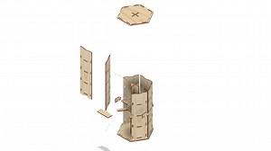 Laser Cut Files for 4" Coaster or Sticker Rotatable Display Stand, 6 Sided 24 Pockets Rotating Retail Display Rack Stand Glowforge SVG Ready - Etsy