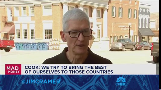 Apple CEO Tim Cook goes one-on-one with Jim Cramer