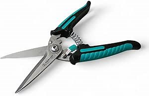 Amazon.com: Yuwoda Zealux Industrial Scissors: Heavy-Duty Scissors for Cutting Wires, Nets, and Soft Metal Sheets, with Added Spring Mechanism for Easier Operation : Patio, Lawn & Garden