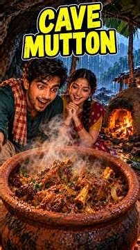 Barish Mein Cozy Village Mutton 🥰 🌧️🍲 #shorts #villagecooking #asmrcooking