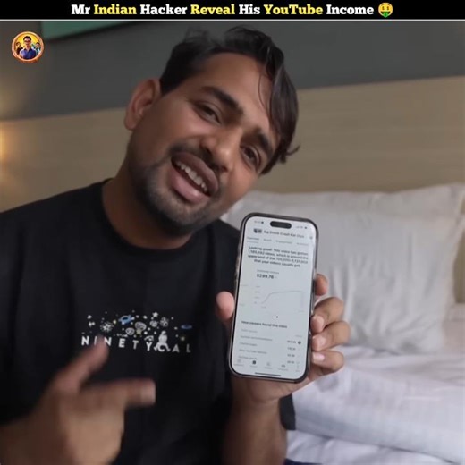 Mr indian hacker reveal his youtube income 😮
