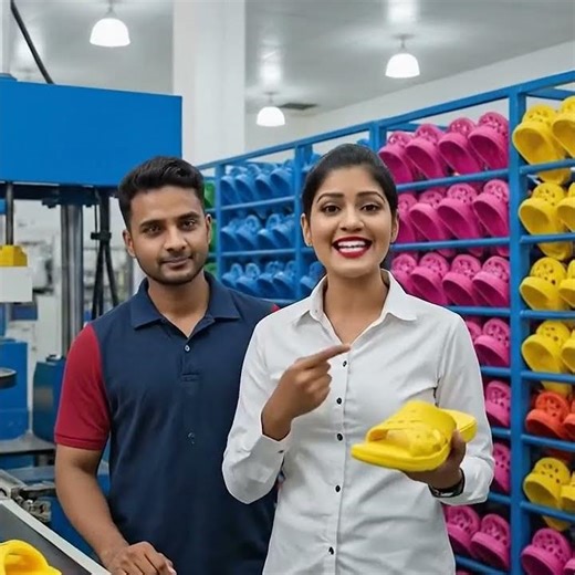 crox chappal making machine #machine #business