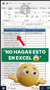 Cómo poner la primera letra en MAYÚSCULA en Excel (FÁCIL y RÁPIDO) #chayetech #fypシ゚viralシfypシ゚ #exceltips #Excel | Chaye Tech
