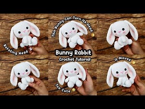 Cozy Crochet Bunny with a Movable Head 🐰✨ Amigurumi Tutorial