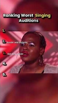 Ranking Worst American Idol Singing Auditions
