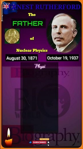 Ernest Rutherford: The Father of Nuclear Physics | #history