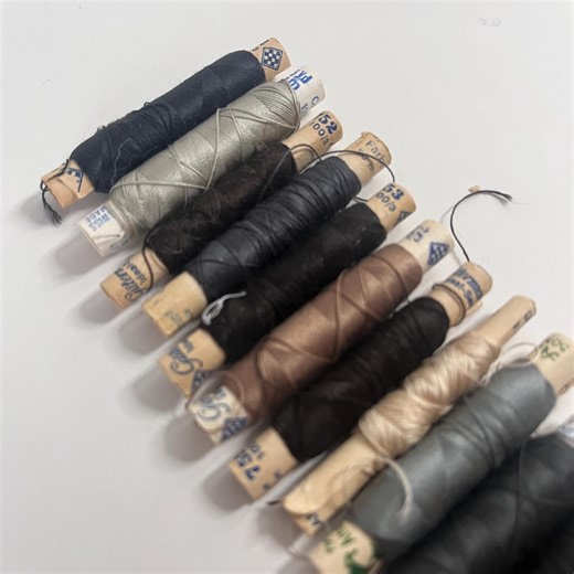 15-piece Set of 100% Silk Thread. Plenty of Brown Grey Colors. From Many Companies. Gütermann, Amann and More. Perfect for Embroidery. - Etsy