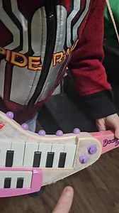Nick's DeeDee Doodlebops guitar. One of a kind he was years ago. This guy is blessed. | Nick Smith