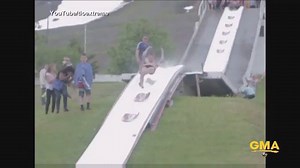 211K views · 4K reactions | WATCH: READY. FOR. SUMMER. Town sets up epic slip n slide. | Good Morning America | Facebook