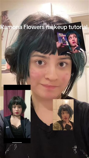 Ramona Flowers Makeup Tutorial with White Eyeliner