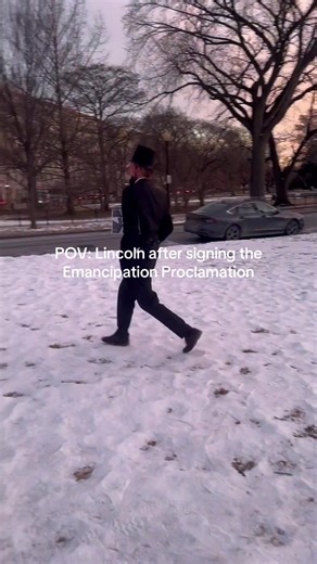 Vibes were high that day Did you know that this is the month I signed the Emancipation Proclamation? January 1, 1863 to be exact. #abrahamlincoln #everydaylincoln #historytok