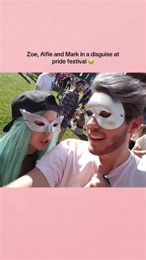 Love Zoe’s Blue Hair at the Pride Festival
