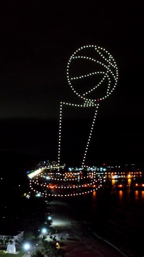 Best NBA, Finals Summer Party, drone formation show, drone light show#Best in the NBA#NBA##Drone show##Light show