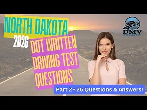 2026 North Dakota DOT Written Driving Permit Test Study Guide - Part 2