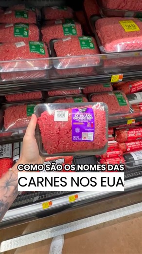 Fê Batista • Dicas de Orlando 🇺🇸 on Instagram: "🇺🇸🥩 Nome das carnes nos EUA + pra que serve cada uma! Salva esse vídeo pra consultar quando for no mercado 😅 E comenta se quer a parte 2 mostrando os preços aqui na Flórida! 💸🔥 #MercadoNaFlorida #CarneNosEUA #Carnesemorlando #orlando"
