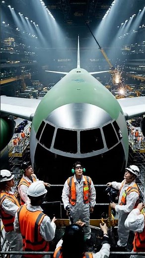 The World’s Largest Passenger Plane Factory — Massive Engine Installation & Wing Test