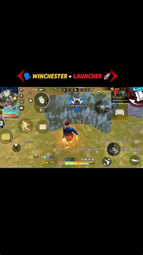 Winchester + launcher 🥵🔥🚀#fftrending #viral #esports #tournament #shorts #gaming #growth #pov #