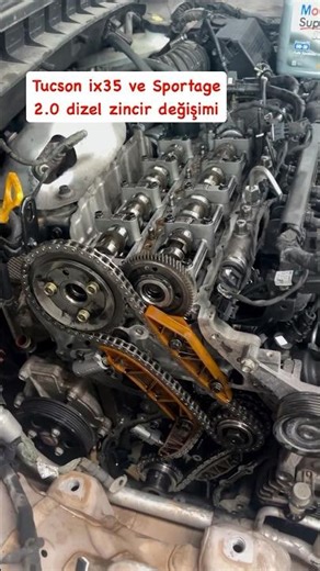 Timing Chain Replacement for Tucson ix35 and Sportage 2.0 Diesel#shortsfeed #shorts
