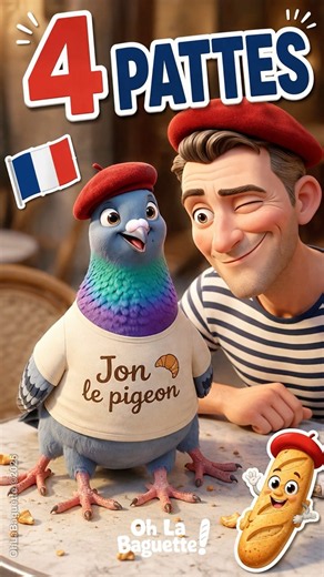 Jon le pigeon (4 Pattes) – French Kids Song & Funny Sketch | Chanson Française Mignonne