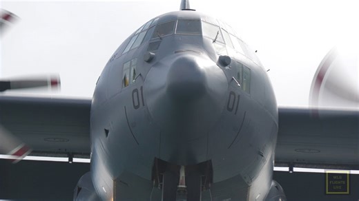 Small to Big – Massive Hercules Flies Overhead in Flight Path Medley and Slow Motion