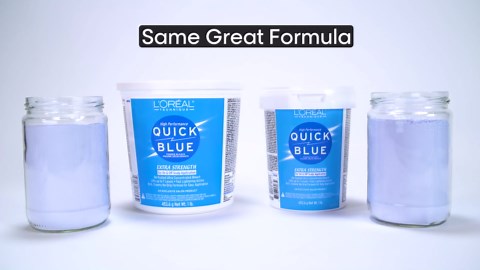 L'OREAL TECHNIQUE Quick Blue High Performance Bleach | Professional Hair Bleaching Powder | No Drip Formula | Extra Strength Lightening Action Lifts Up To 7 Levels | Single Application | 1 Pound