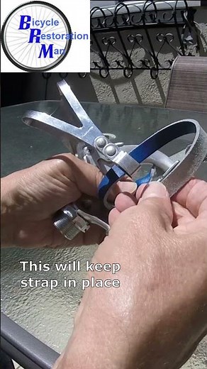 Pedal Toe Strap Installation! #shorts