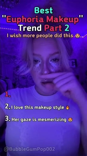 Best Euphoria Makeup Trend P.2 🔥🎇