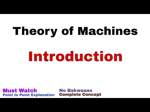 0. Introduction | Theory of Machines