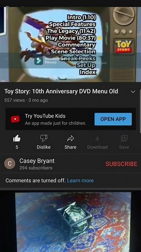 toy story 2005 dvd menu disc 1 part 2