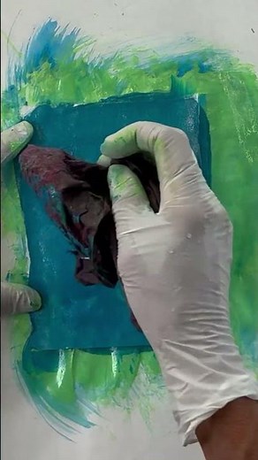 Make your collage papers pop with glue resist!