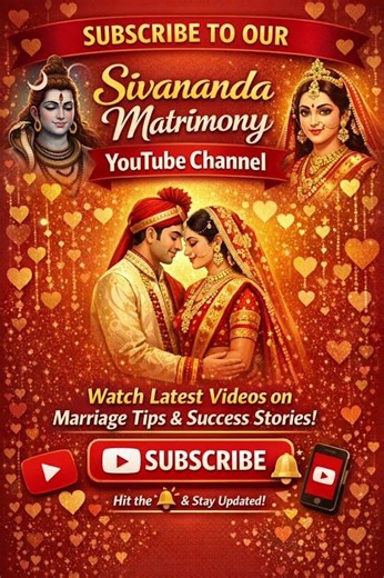 Sivananda Matrimony Free Registration #8801811013