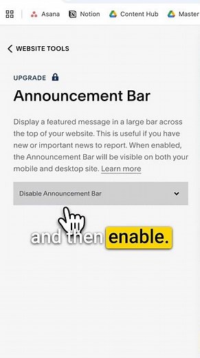 How to Add a Squarespace Announcement Bar [Step by Step]