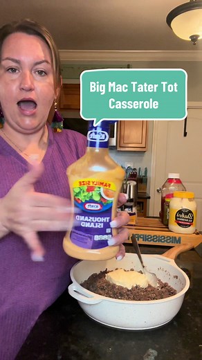 @the cookin mama #bigmactatertotcasserole #bigmac #tatertotcasserole #casserolerecipe #bubbaapproved #hotdishrecipe #groundbeefrecipe