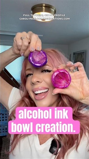DIY Alcohol Ink Clay Seashell Bowls 🐚 Easy Mother’s Day #craftideas