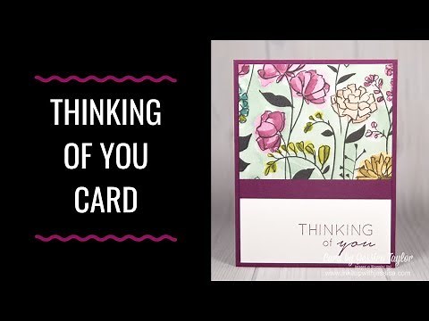 Easy Thinking of You Card with Pretty Paper