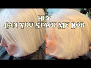 Slightly Stacked Bob Haircut 🥰🥰🥰