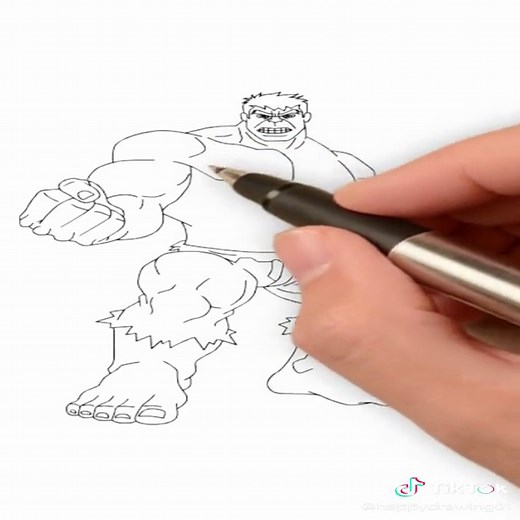 How to Draw Hulk #ArtDrawingVideos #ArtDrawingSkills #SimpleDrawingTips #DrawingTutorial #ArtDrawingTutorial #DrawingsIdeas #PencilArtTutorial #OneLineDrawing #DrawingArt #Hulk