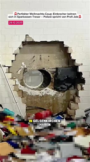 Perfekter Weihnachts-Coup: Bankraub in Gelsenkirchen