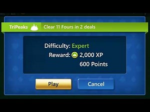TriPeaks EXPERT - June 22, 2026 - Microsoft Daily Challenge - Solitaire