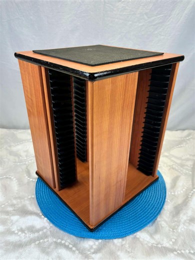 Rotating DVD Tower With 88 Discs, Retro Wooden Multimedia Storage Unit, Film Collection Stand for Office/living Room, Practical and Sturdy - Etsy UK