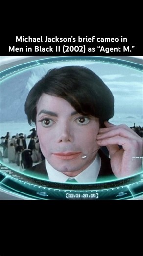 Michael Jackson’s brief cameo in Men in Black II (2002) as “Agent M.” #michaeljackson #meninblack