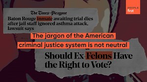 There are millions of mothers, fathers, sisters, brothers, sons, and daughters in U.S. jails and prisons. Too often, they are described by media as “felon”, “offender”, and “inmate”. New research confirms this dehumanizing language is biasing audiences against incarcerated, formerly incarcerated, and convicted people and against criminal justice reform. Harmful criminal justice labels make more freedom less possible. It’s long past the time to drop the harmful labels and put #PeopleFirst. FWD.us